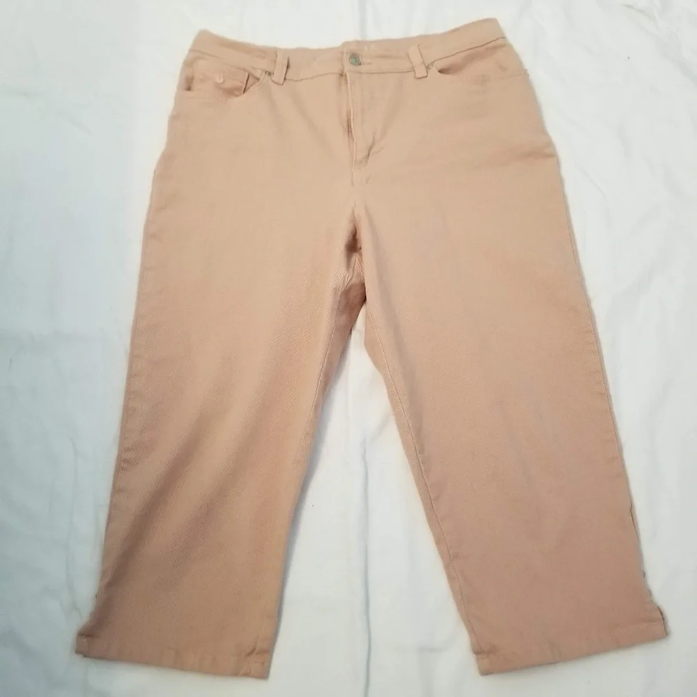 Gloria Vanderbilt Amanda Peach Capri's 14 - Picture 1 of 3